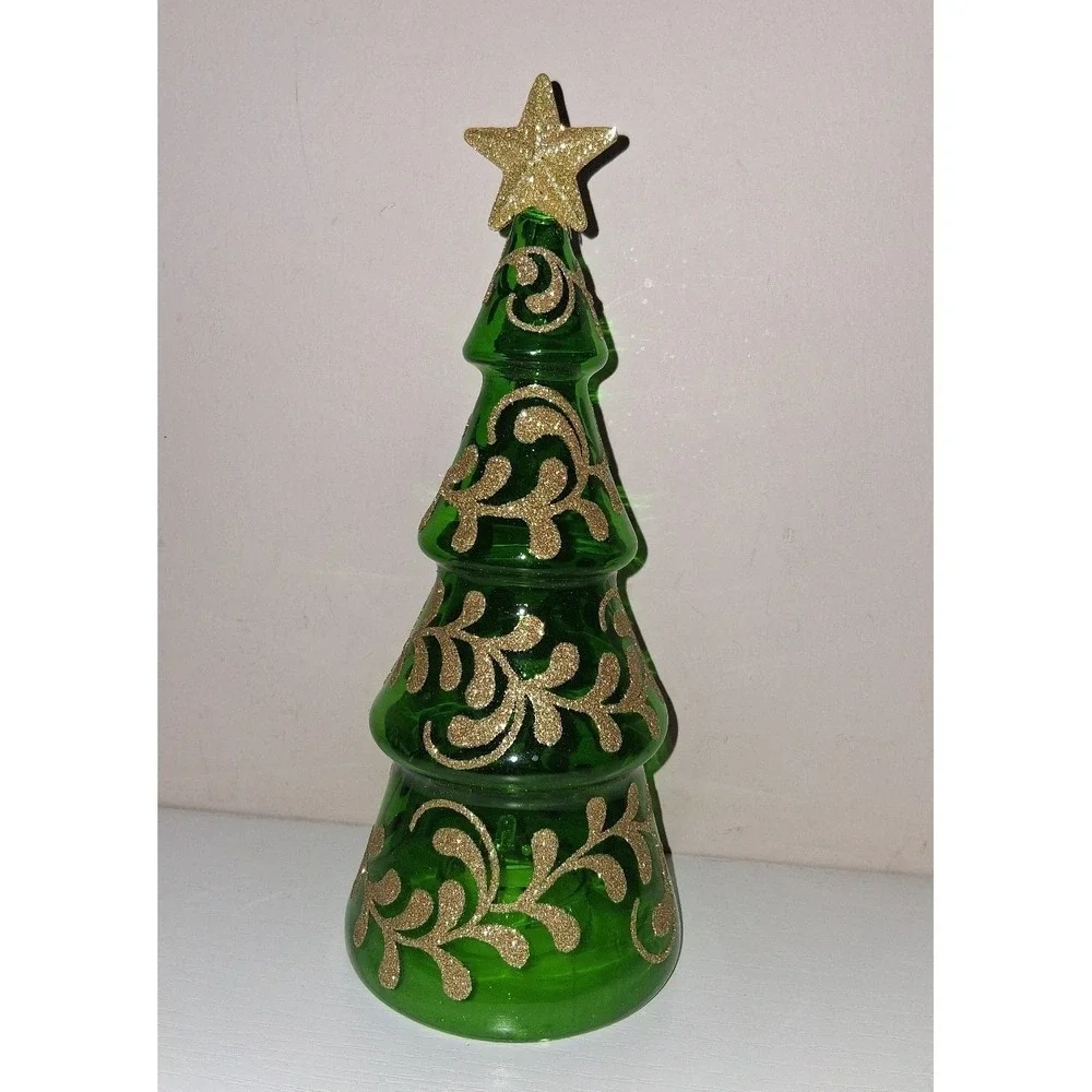 Pier 1 Imports Glass LED Christmas Tree 8